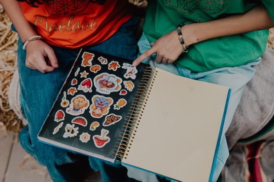 The sticker sheet that comes with every journal